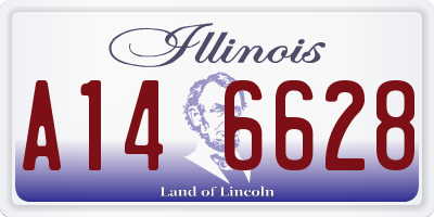 IL license plate A146628