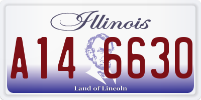 IL license plate A146630