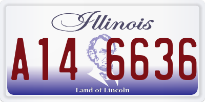 IL license plate A146636