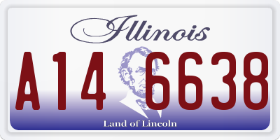 IL license plate A146638