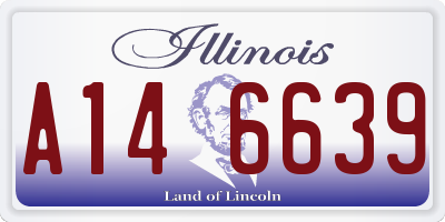 IL license plate A146639