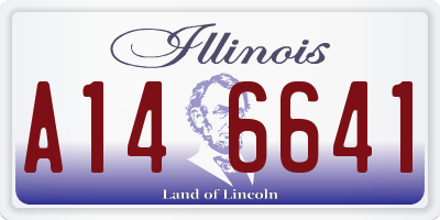 IL license plate A146641