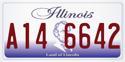 IL license plate A146642