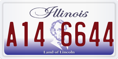 IL license plate A146644
