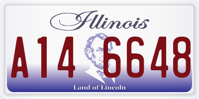 IL license plate A146648