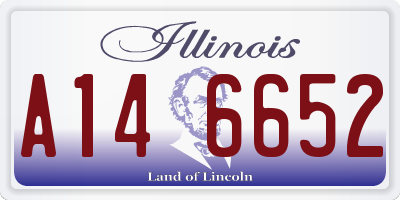 IL license plate A146652