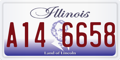 IL license plate A146658