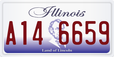 IL license plate A146659