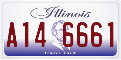 IL license plate A146661