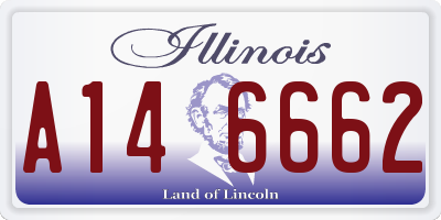 IL license plate A146662
