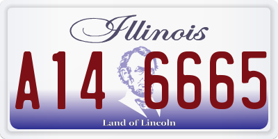 IL license plate A146665