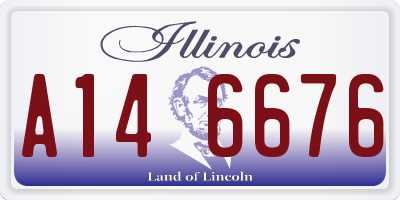 IL license plate A146676