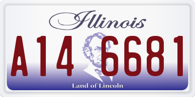 IL license plate A146681
