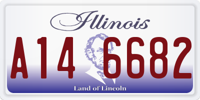 IL license plate A146682