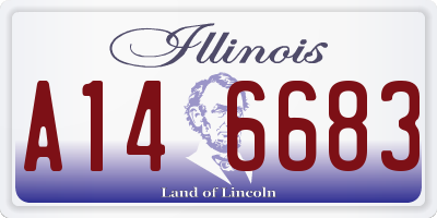 IL license plate A146683
