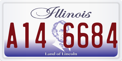 IL license plate A146684