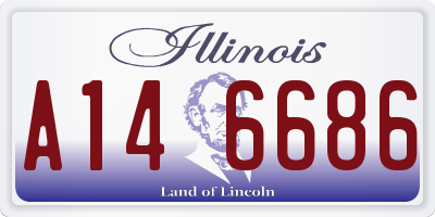 IL license plate A146686