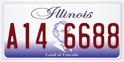 IL license plate A146688
