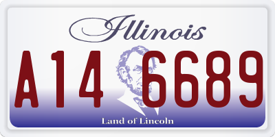 IL license plate A146689