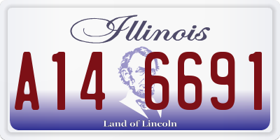 IL license plate A146691