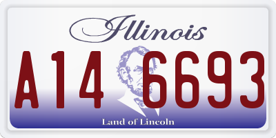 IL license plate A146693