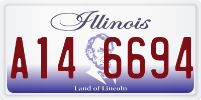 IL license plate A146694