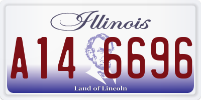 IL license plate A146696
