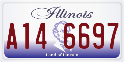 IL license plate A146697