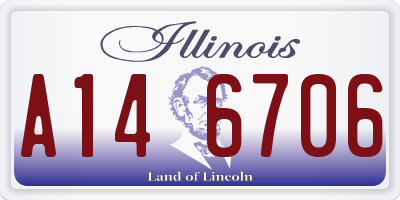 IL license plate A146706