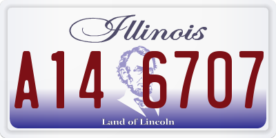 IL license plate A146707