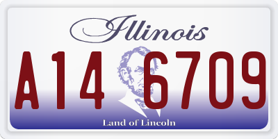 IL license plate A146709