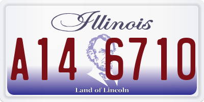 IL license plate A146710