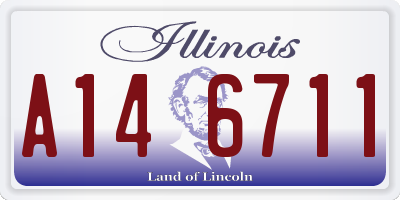 IL license plate A146711