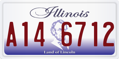IL license plate A146712