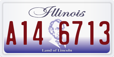 IL license plate A146713