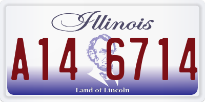 IL license plate A146714