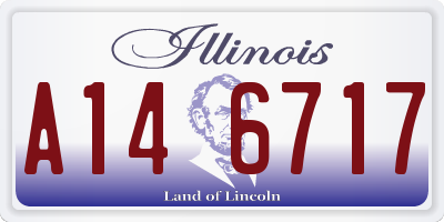 IL license plate A146717