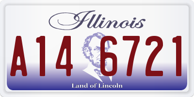IL license plate A146721