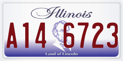 IL license plate A146723
