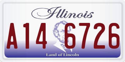 IL license plate A146726