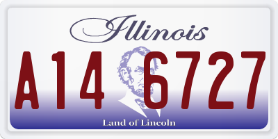 IL license plate A146727