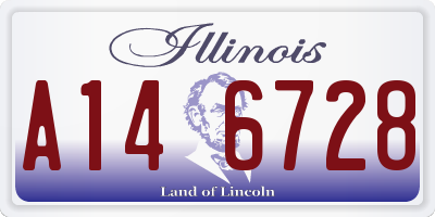 IL license plate A146728