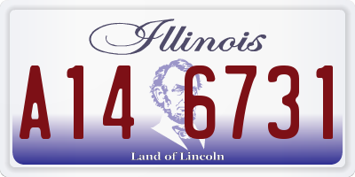 IL license plate A146731