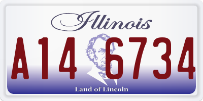 IL license plate A146734