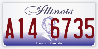 IL license plate A146735