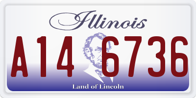 IL license plate A146736