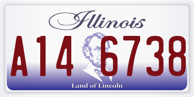 IL license plate A146738