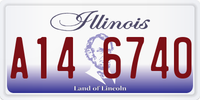 IL license plate A146740