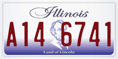 IL license plate A146741