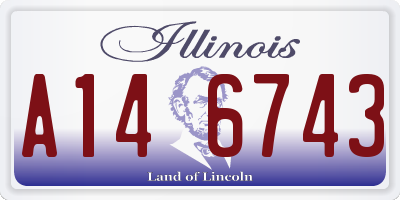 IL license plate A146743